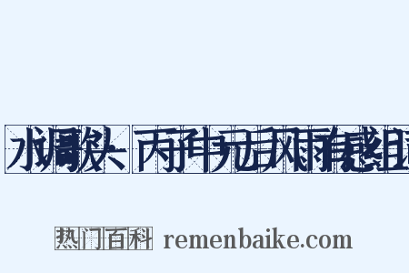 水调歌头·丙子中元后风雨有感组词是什么意思的图片
